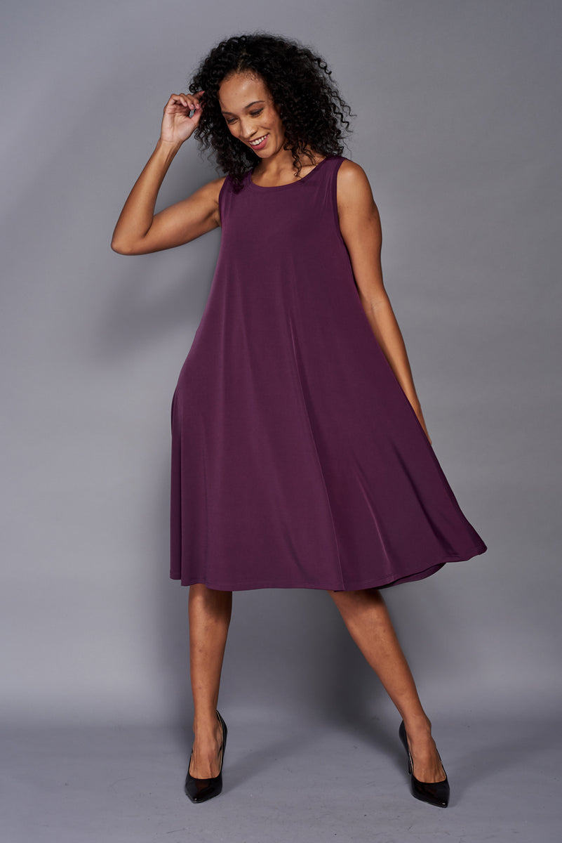 Aline Midi Dress Berry by Code Vitesse